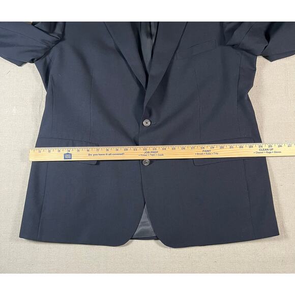 Brooks Brothers Mens Blazer 46R Worsted Wool Black USA Two Button - Picture 7 of 10